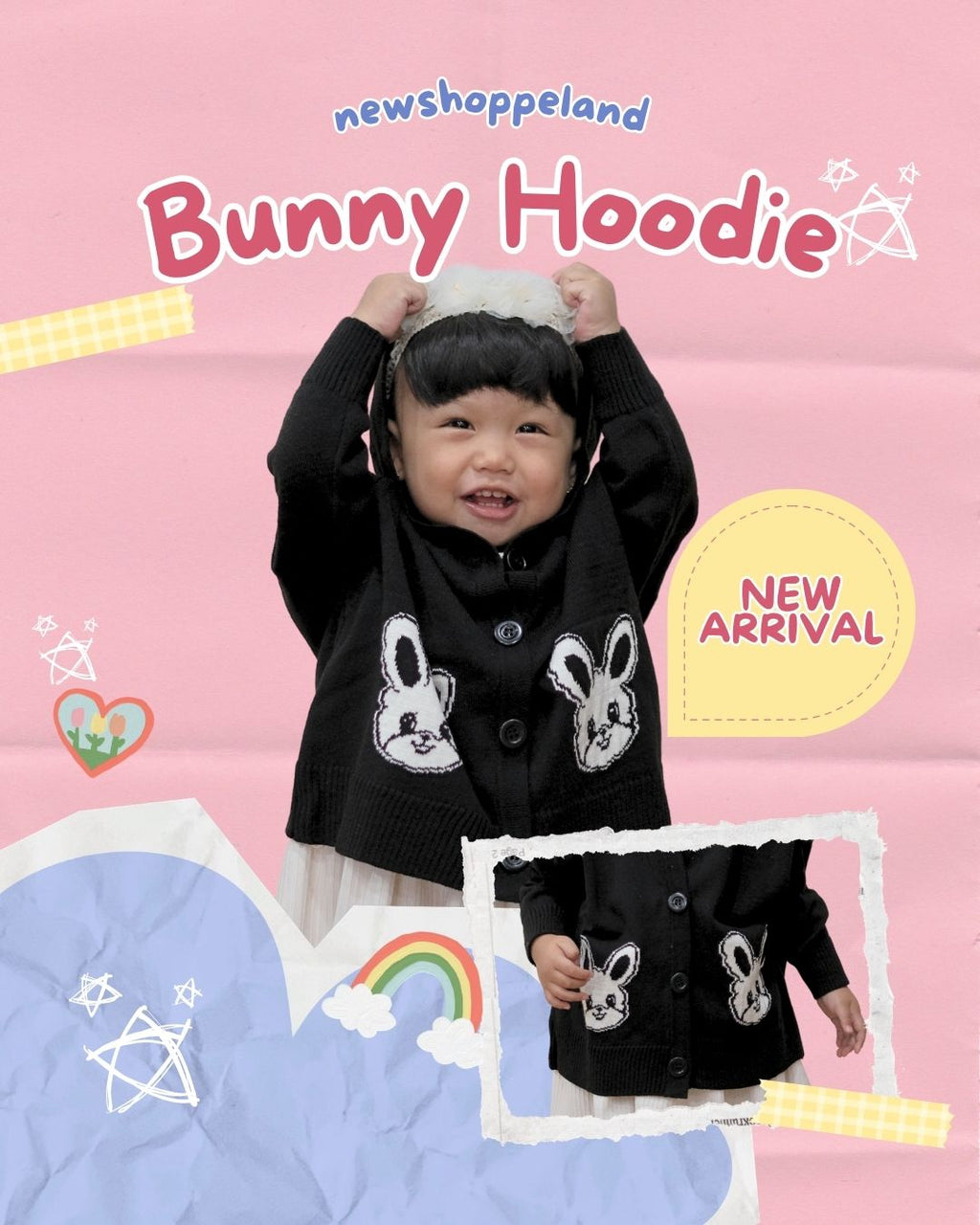 (KIDS SERIES) Bunny Cardigan Rajut Premium