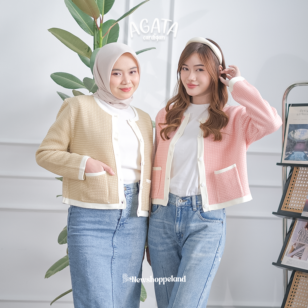 Agata Pocket Knit Crop Cardigan