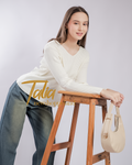 (Special 5th Anniversary) Talia V-Neck Rib Knit Blouse