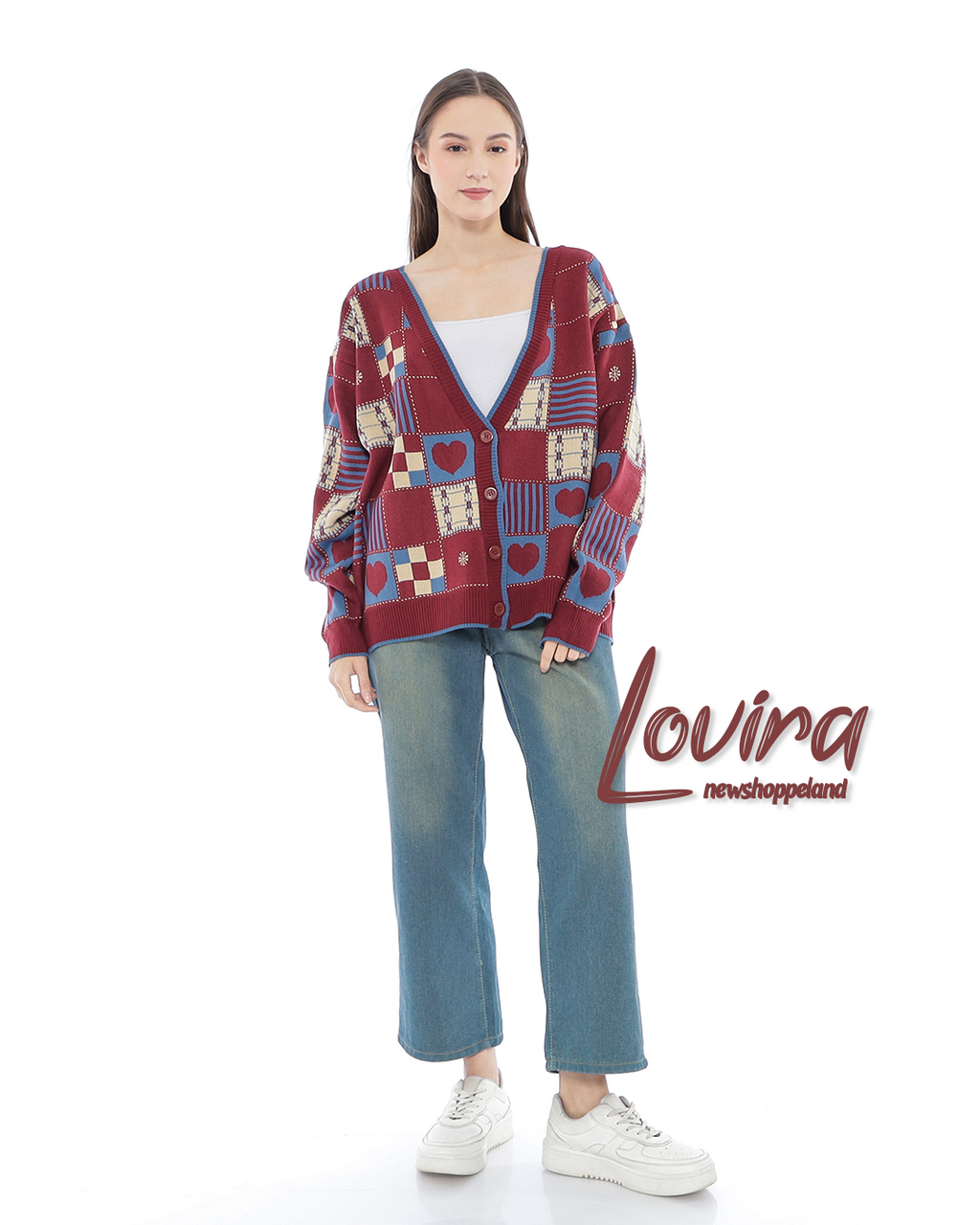 Lovira Love Scape Oversize Knit Cardigan
