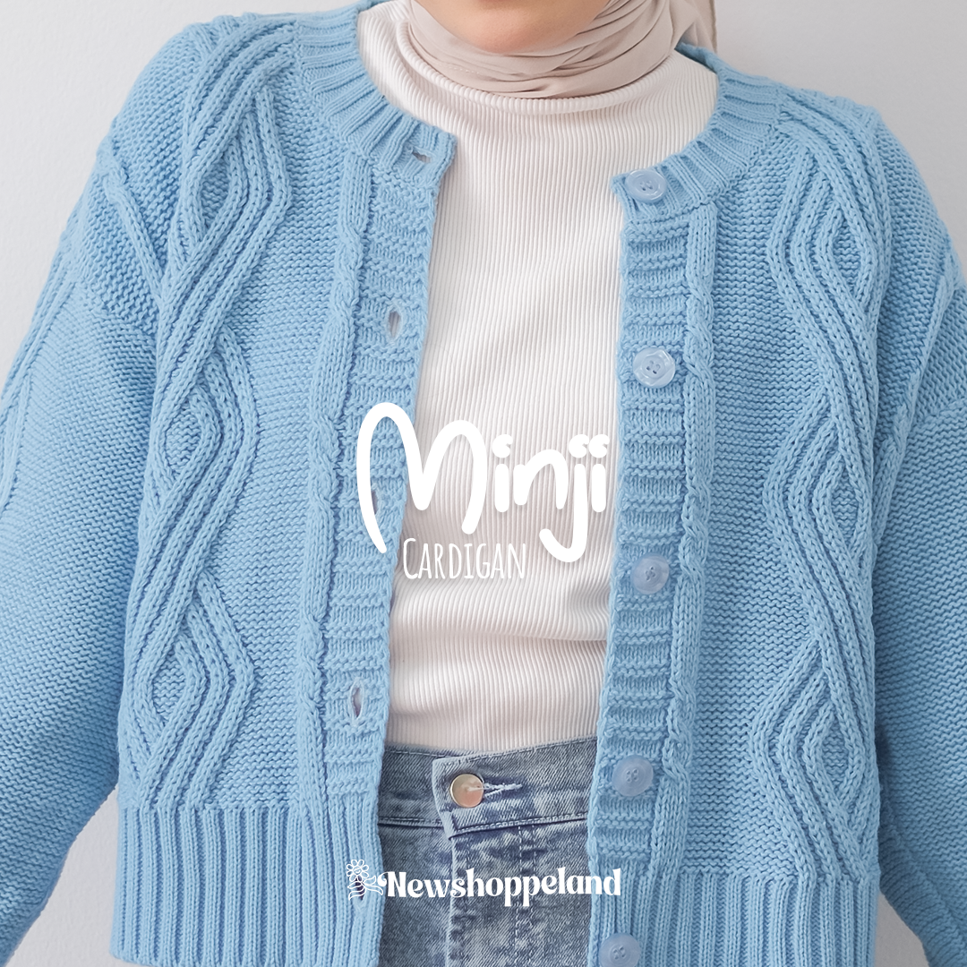 Minji Cardigan Cable Knit Premium