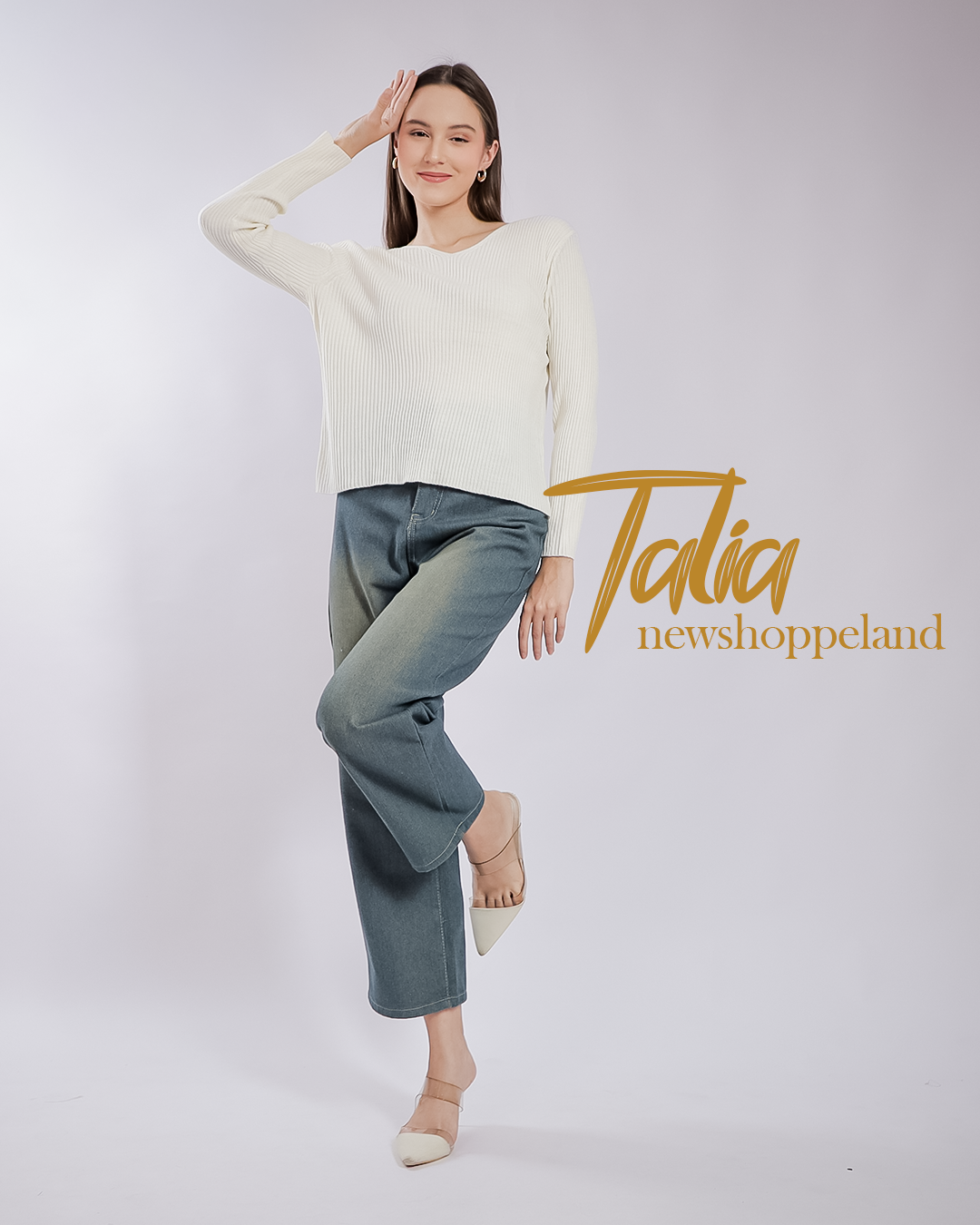 (Special 5th Anniversary) Talia V-Neck Rib Knit Blouse