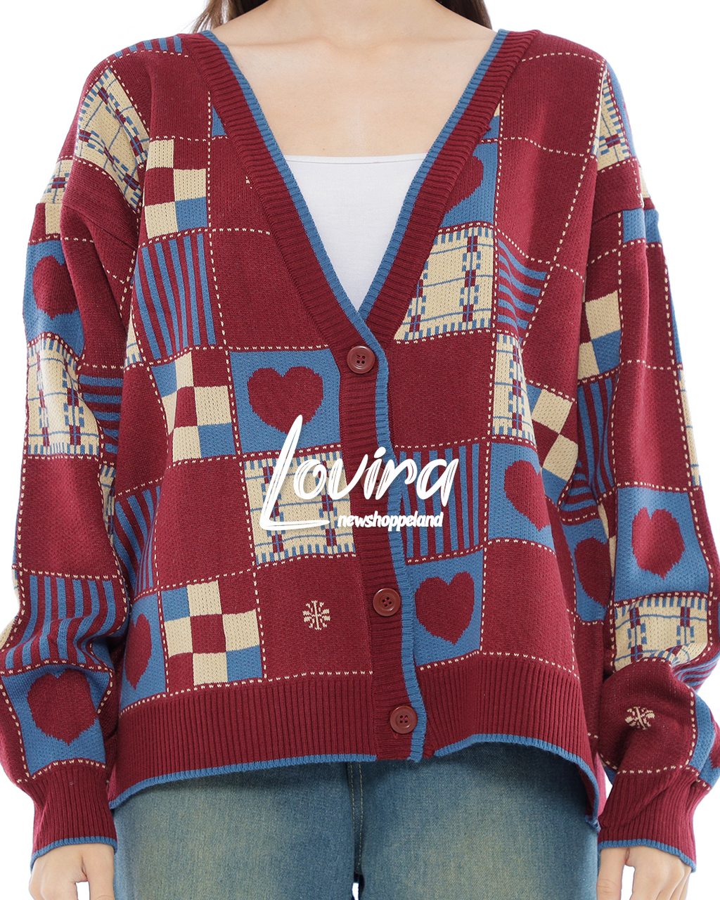 Lovira Love Scape Oversize Knit Cardigan