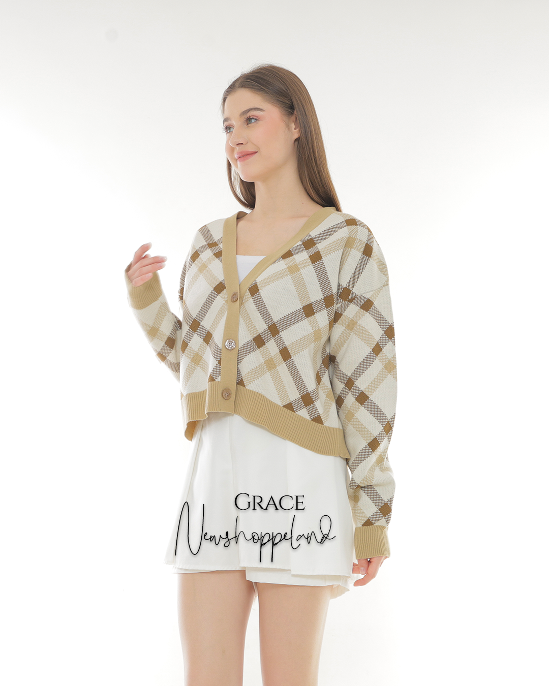 Grace Crop Cardigan Oversize Premium