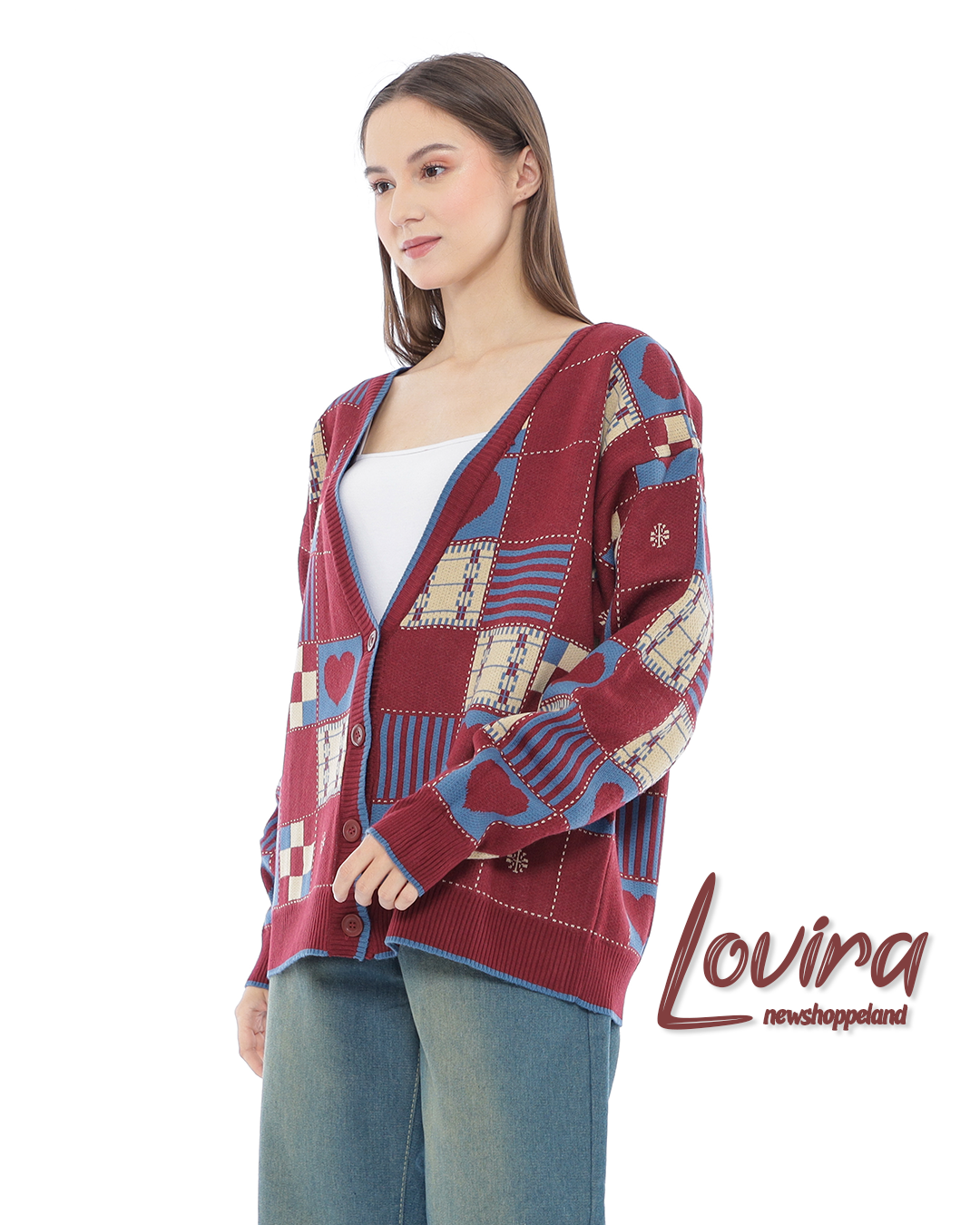 Lovira Love Scape Oversize Knit Cardigan
