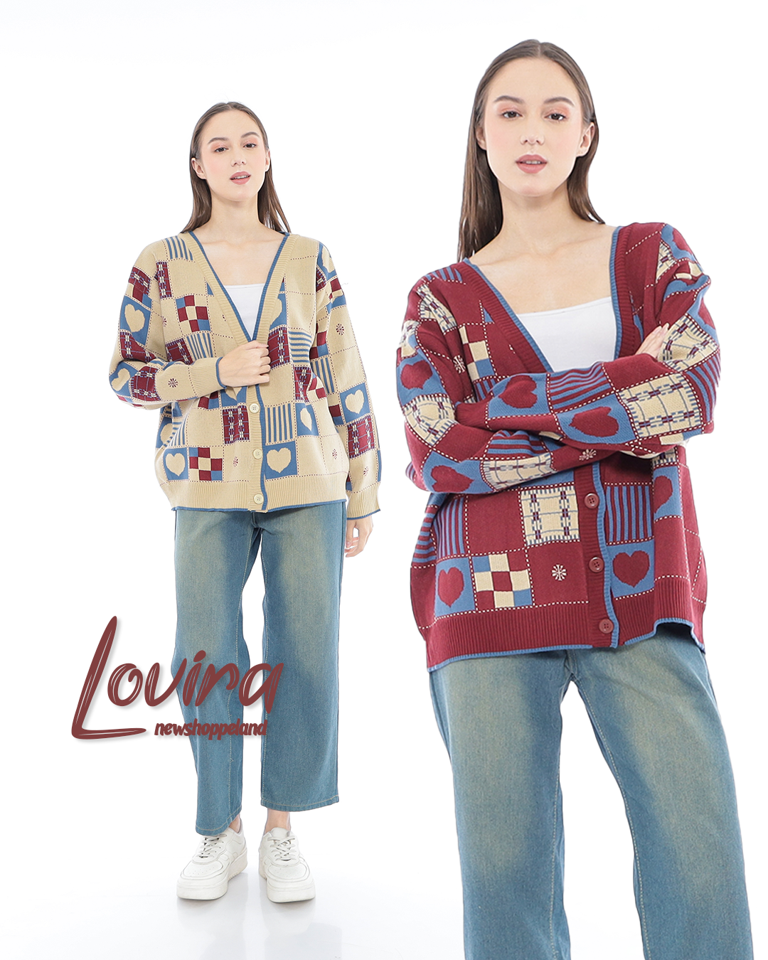 Lovira Love Scape Oversize Knit Cardigan