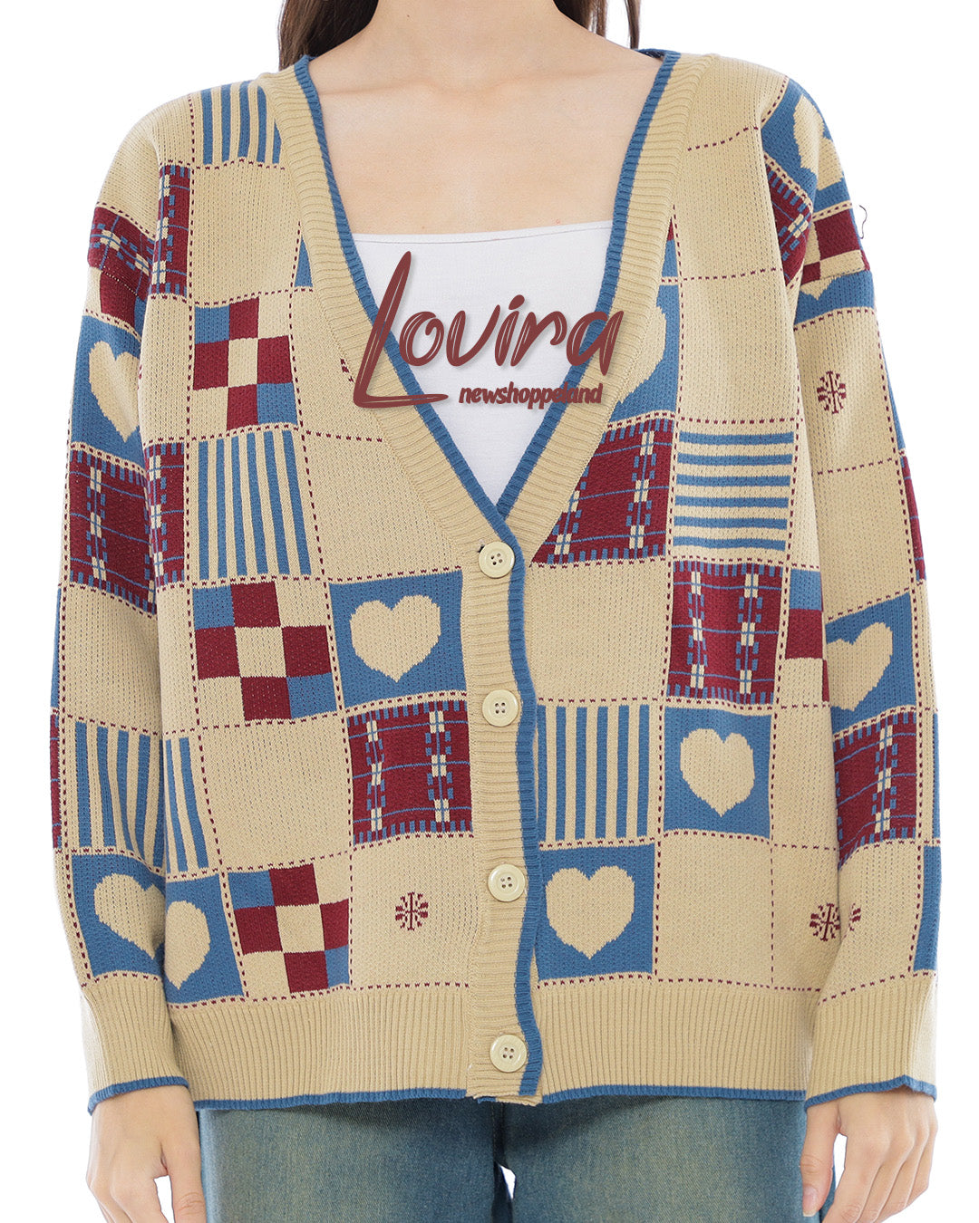 Lovira Love Scape Oversize Knit Cardigan