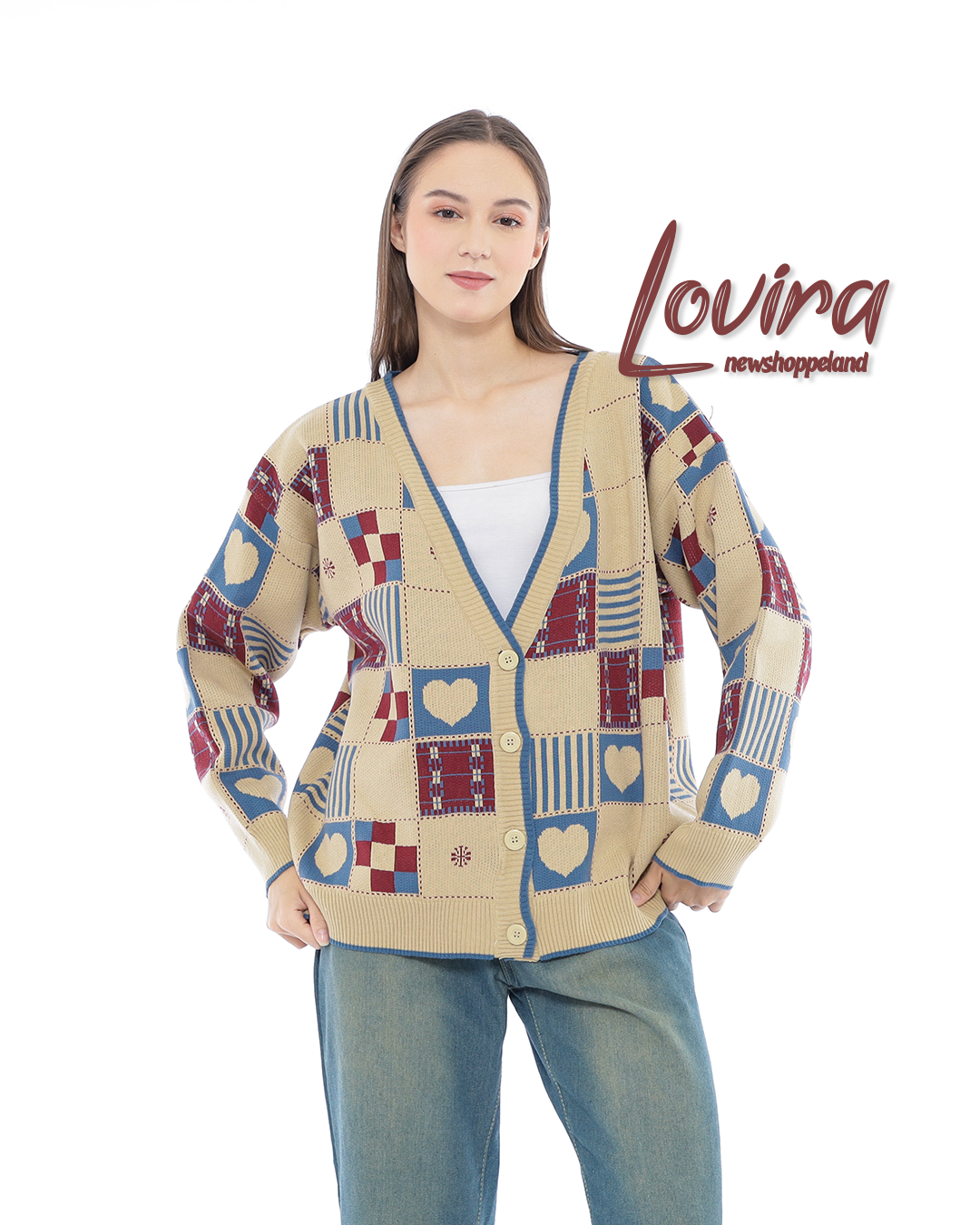 Lovira Love Scape Oversize Knit Cardigan