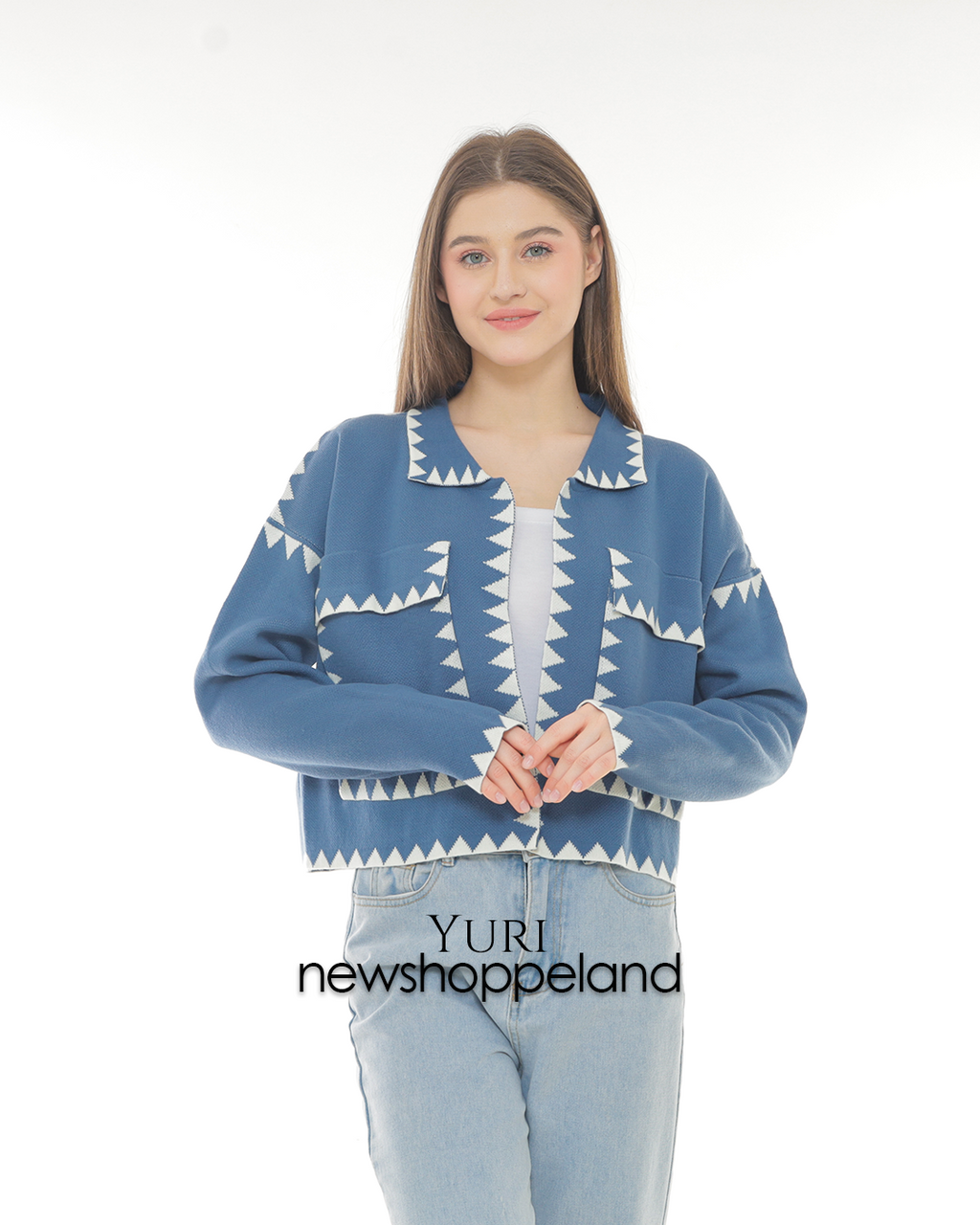 Yuri Semi-Crop Cardigan Oversize Premium