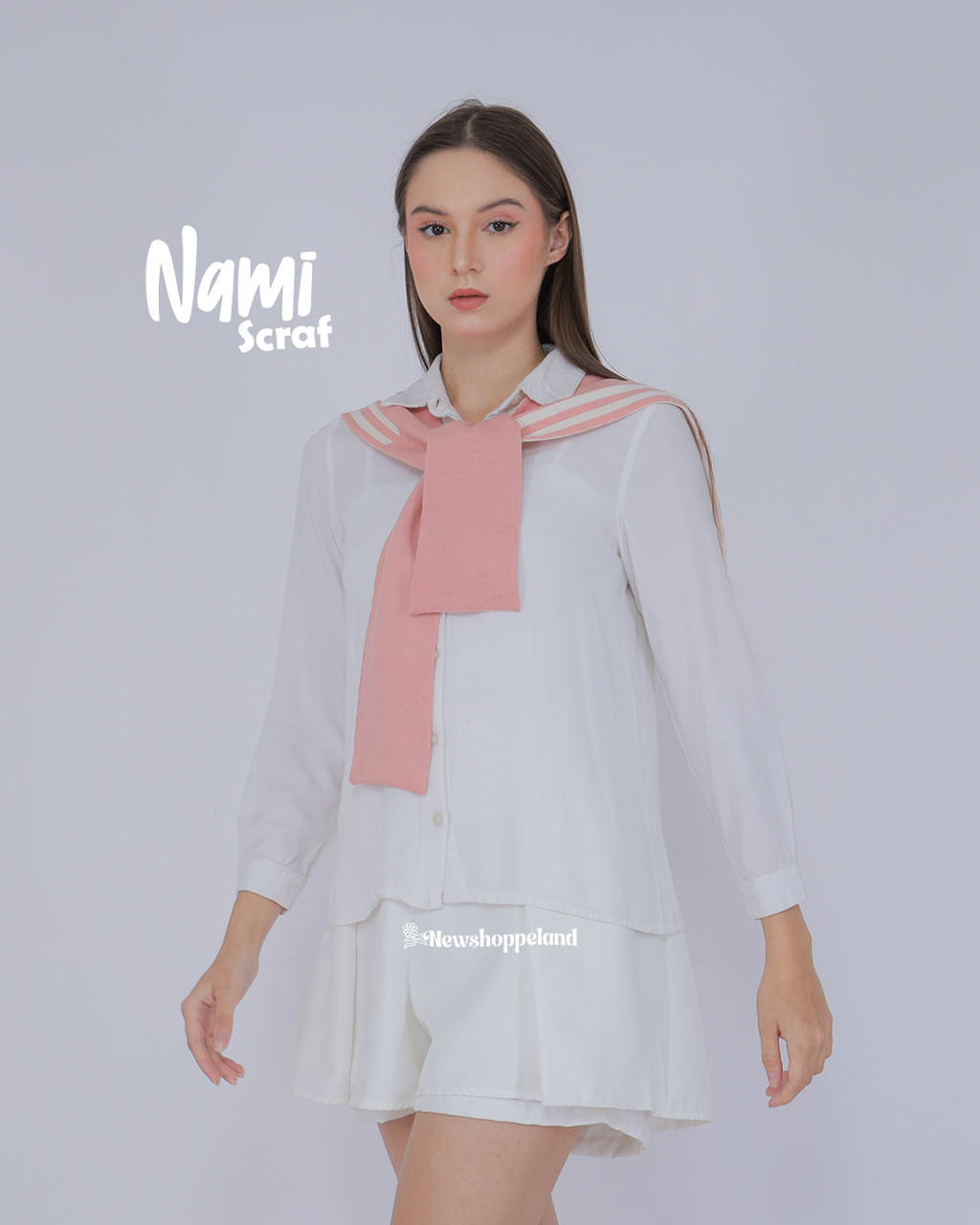 Nami Scarf Sailor Collar Knit Premium