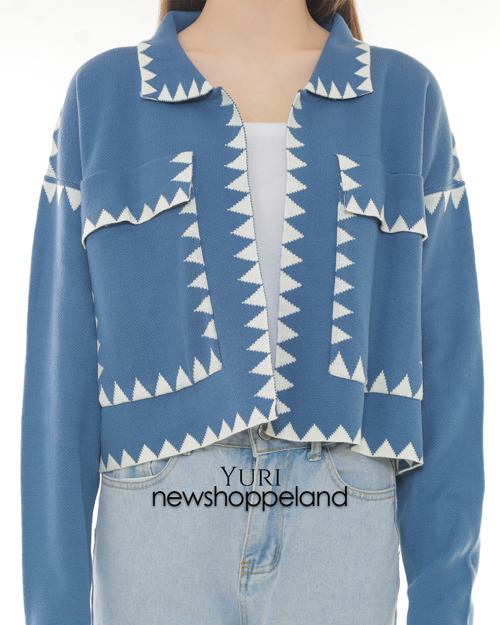 Yuri Semi-Crop Cardigan Oversize Premium