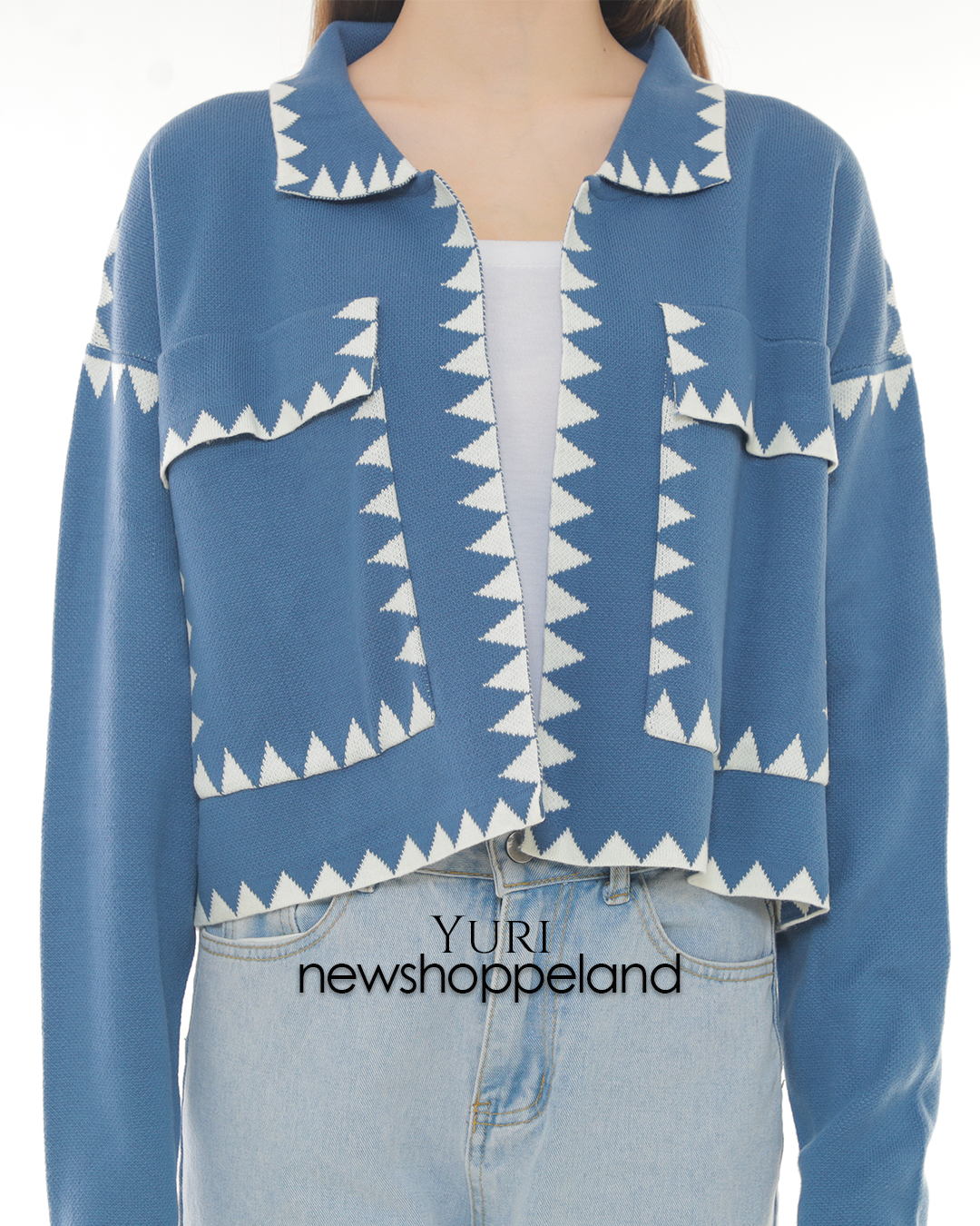 Yuri Semi-Crop Cardigan Oversize Premium