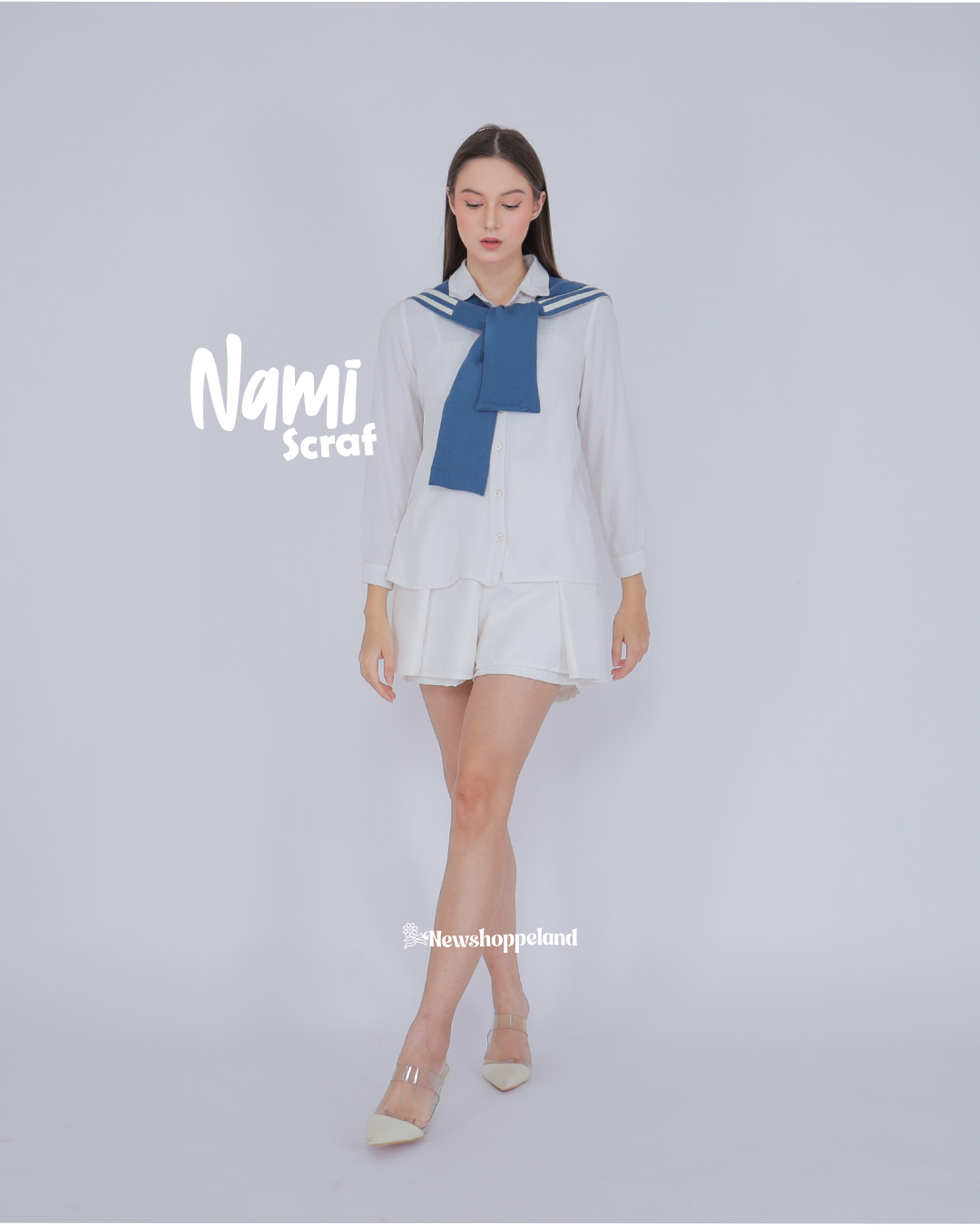 Nami Scarf Sailor Collar Knit Premium