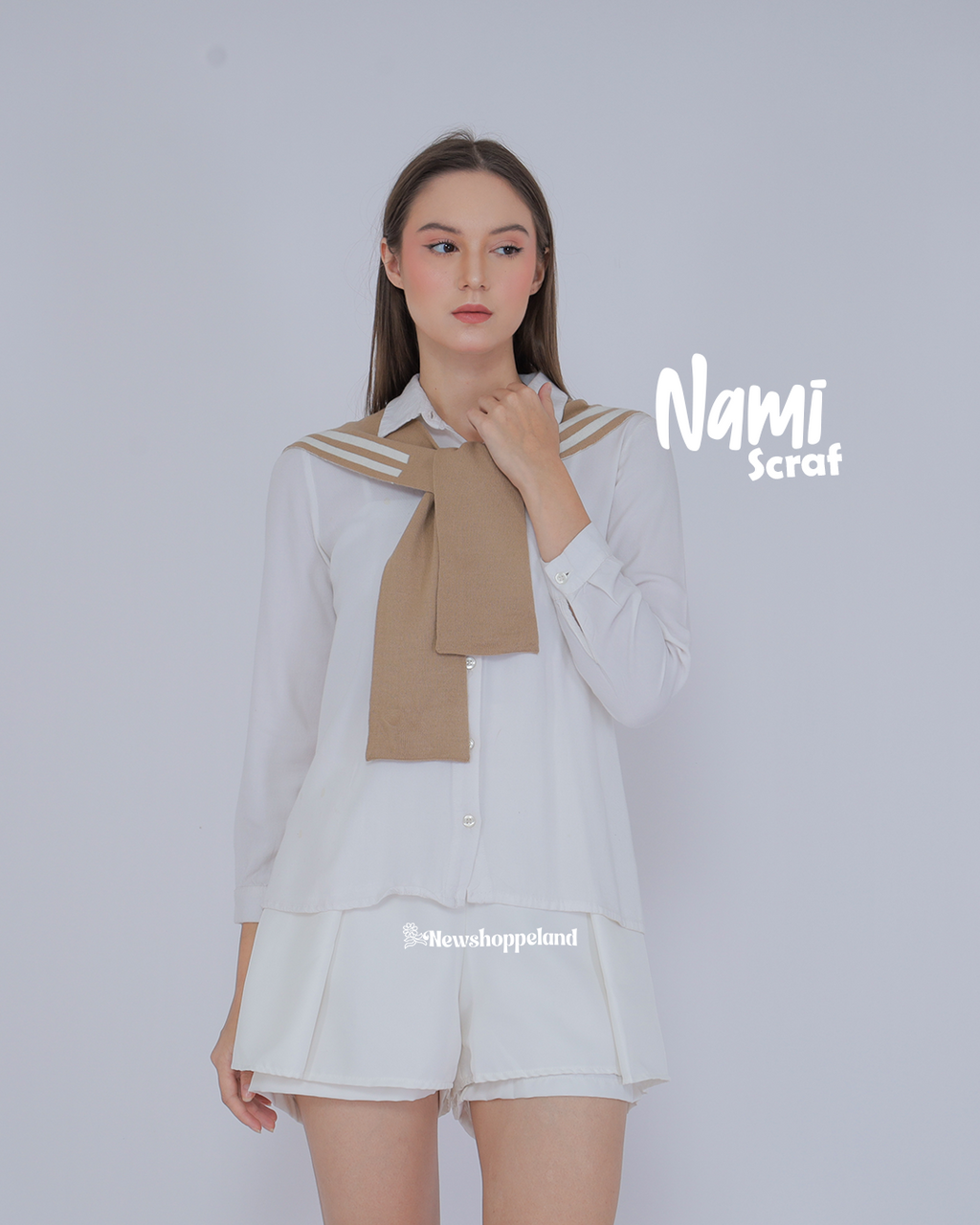 Nami Scarf Sailor Collar Knit Premium