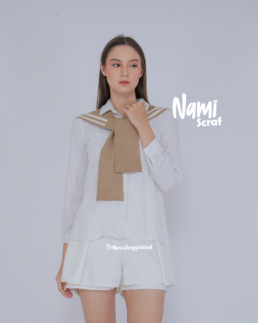 Nami Scarf Sailor Collar Knit Premium