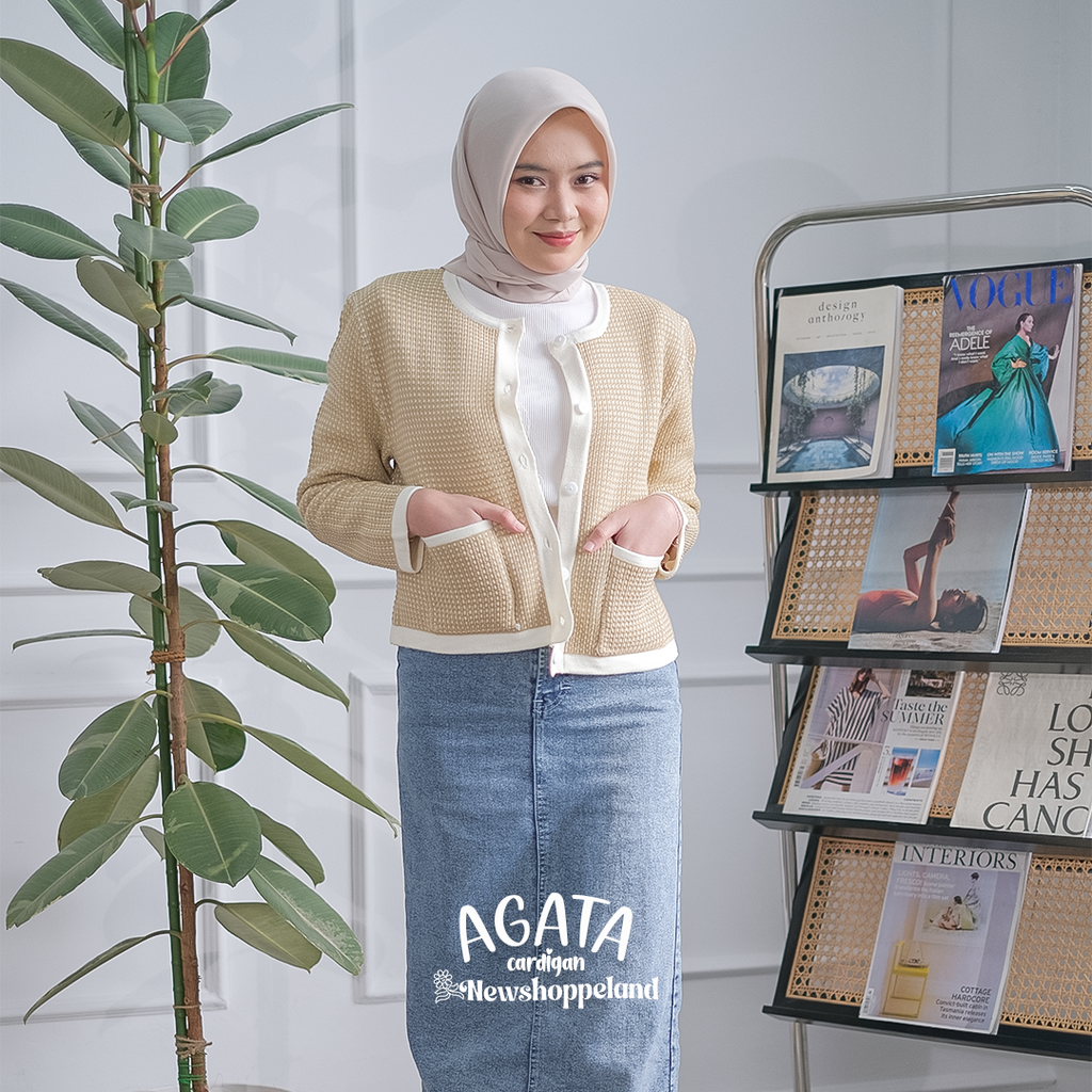 Agata Pocket Knit Crop Cardigan