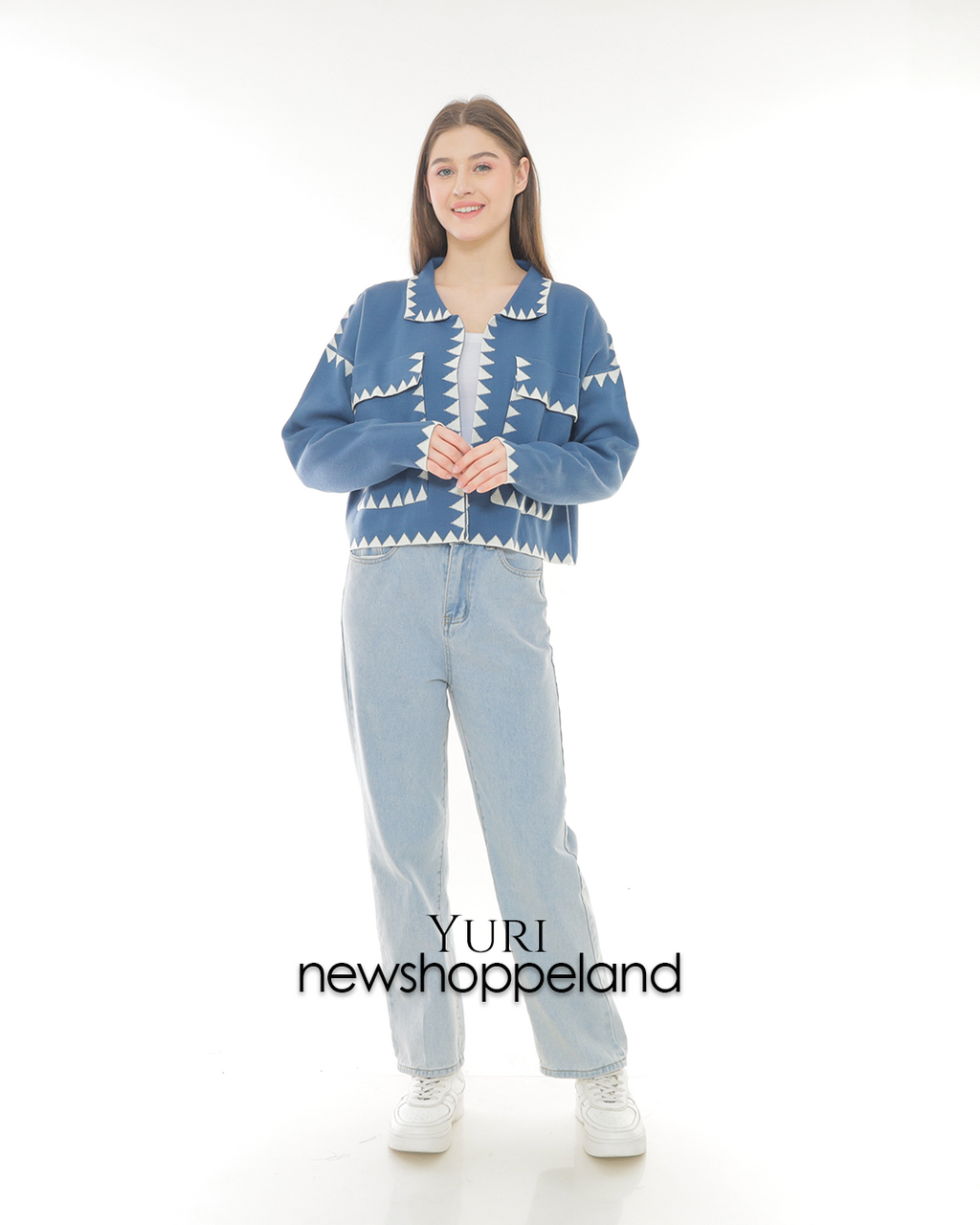 Yuri Semi-Crop Cardigan Oversize Premium