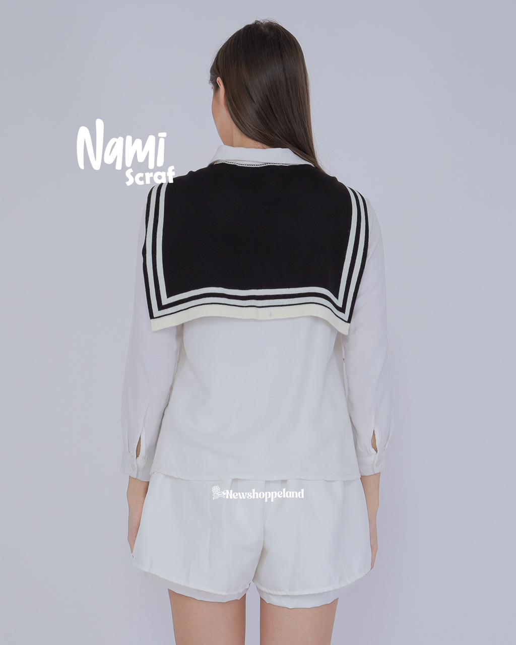 Nami Scarf Sailor Collar Knit Premium