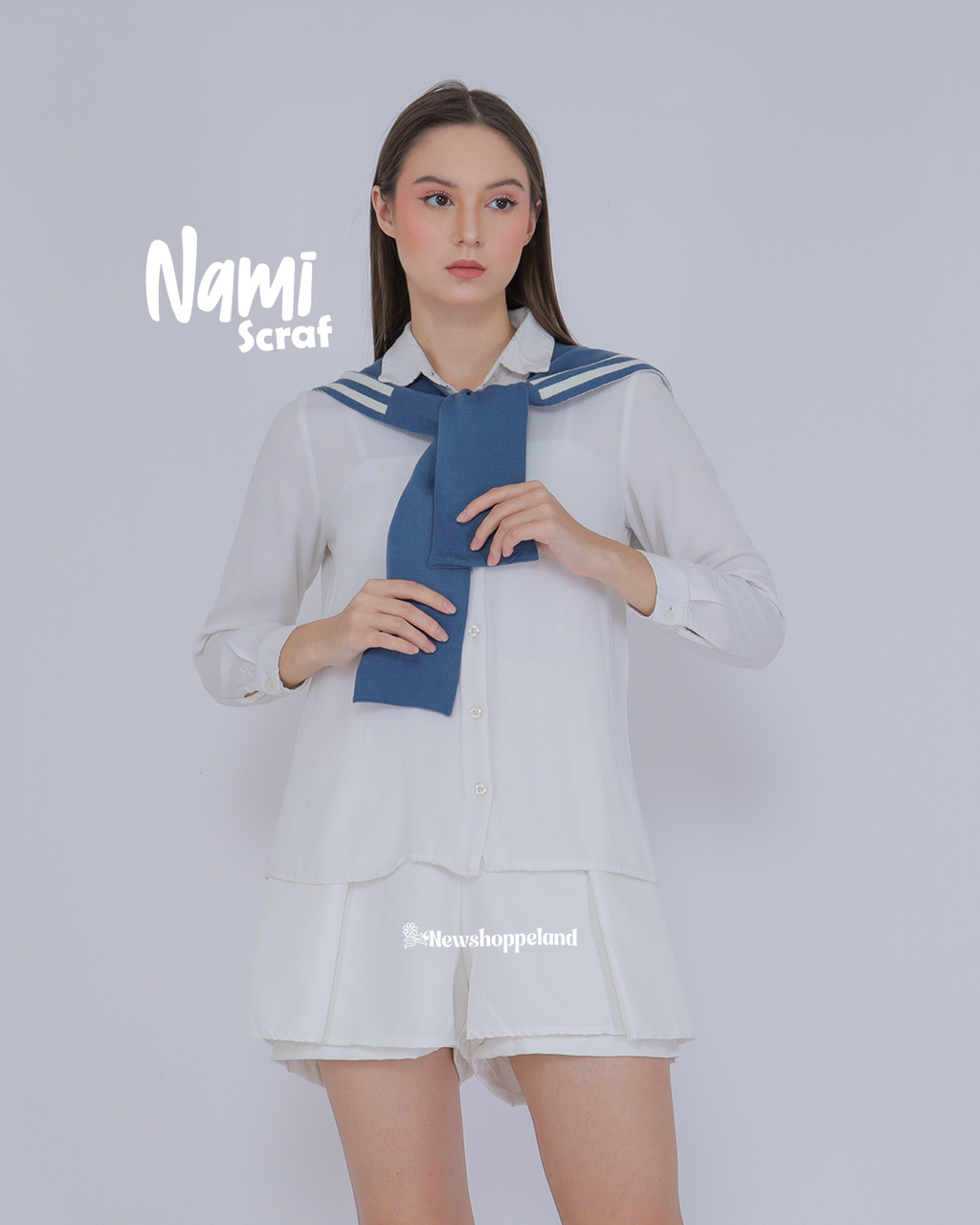 Nami Scarf Sailor Collar Knit Premium