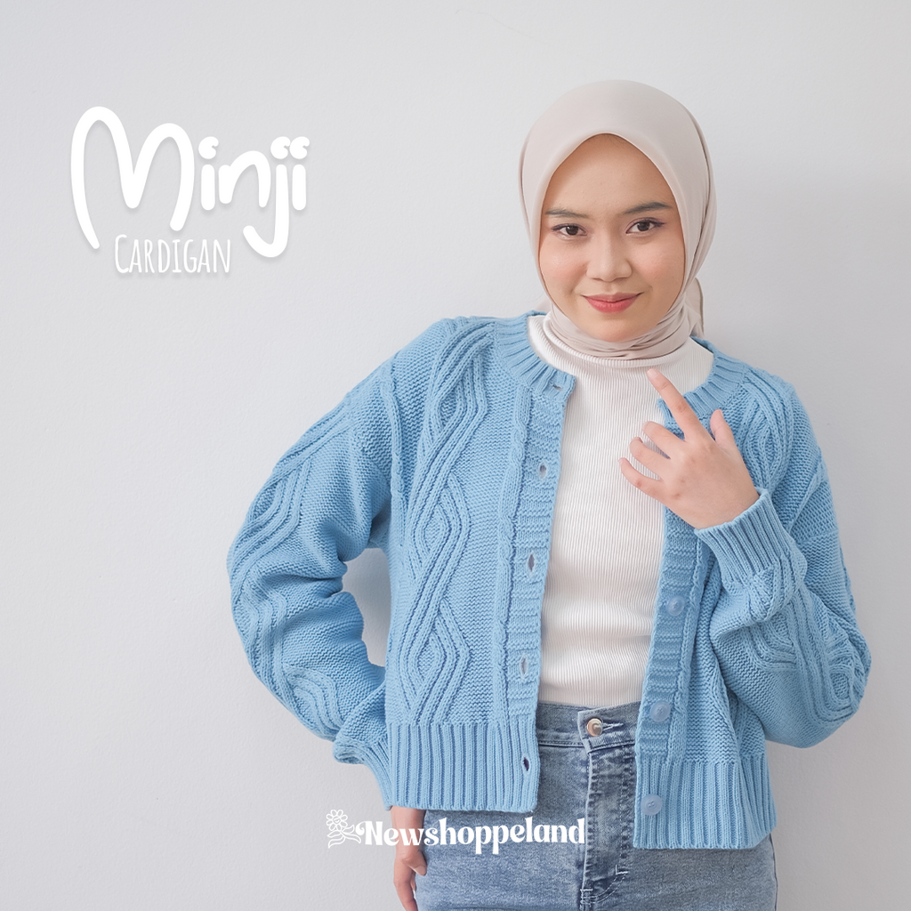 Minji Cardigan Cable Knit Premium