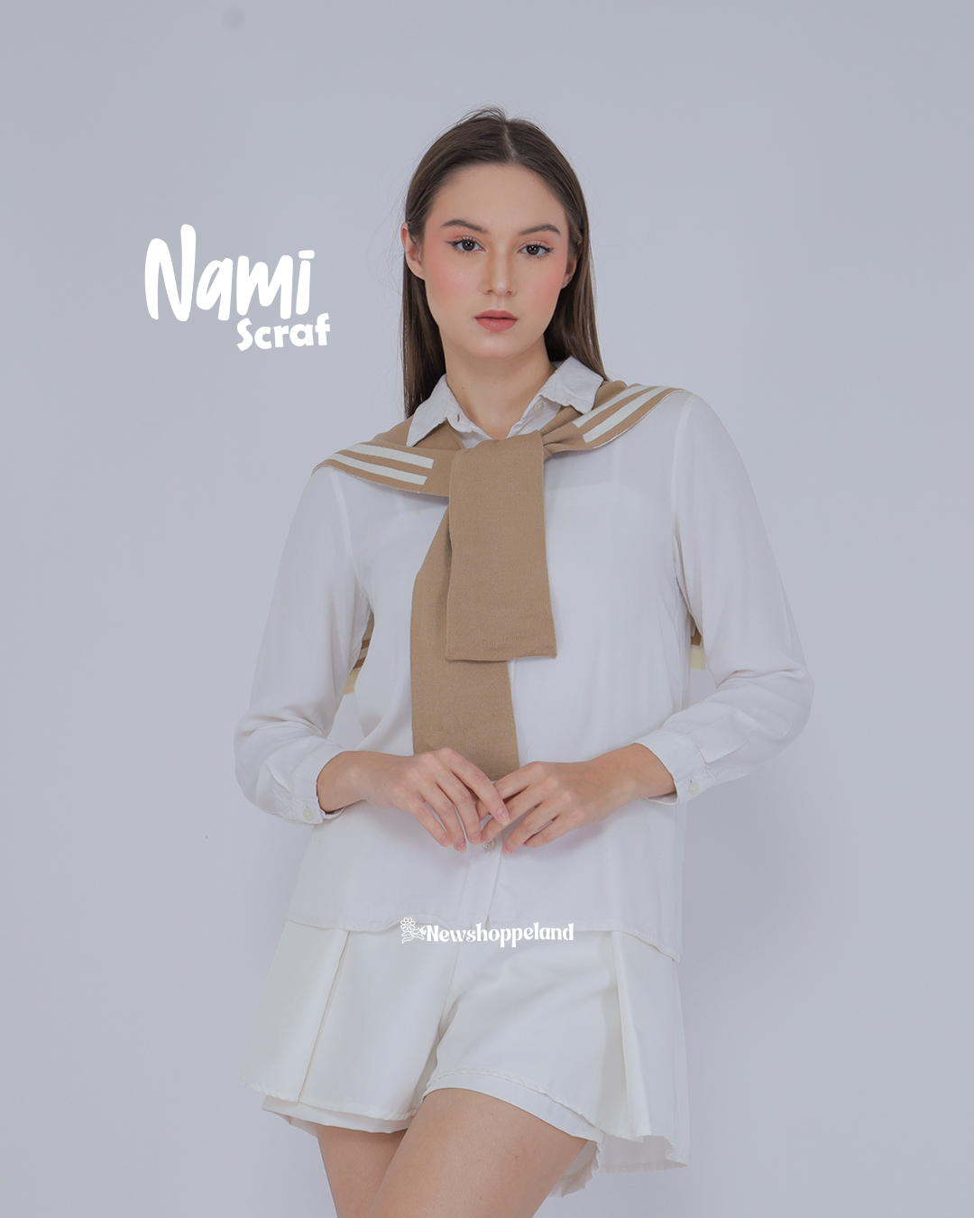 Nami Scarf Sailor Collar Knit Premium