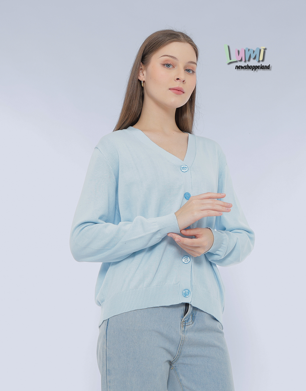 Lumi Cardigan Rajut Cotton Premium Korean Style
