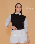 Azura Crop Cable Vest Knit Premium