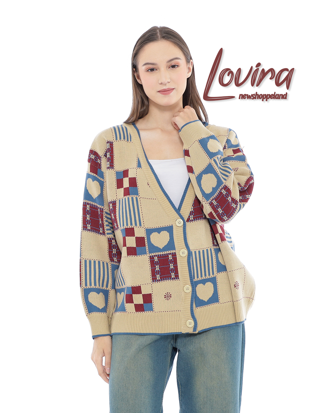 Lovira Love Scape Oversize Knit Cardigan