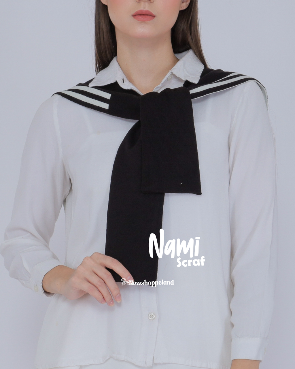 Nami Scarf Sailor Collar Knit Premium