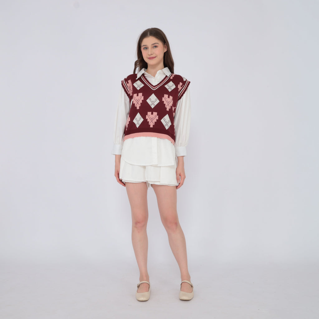 Wynie Lattice Vest Knit