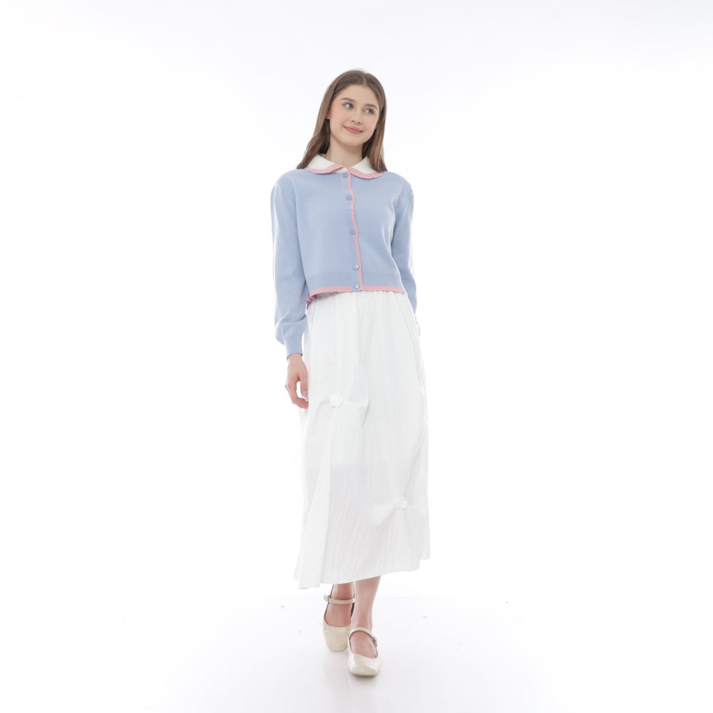 Stella Scallop Collar Knit Cardigan
