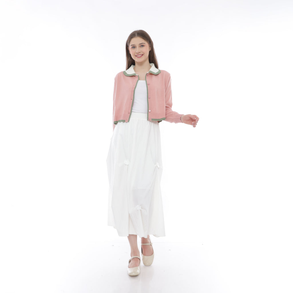 Stella Scallop Collar Knit Cardigan