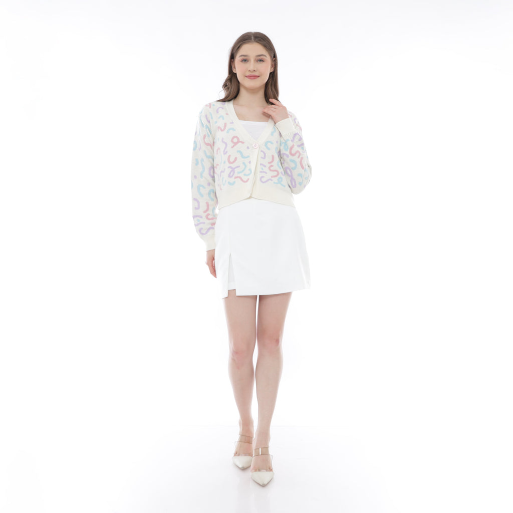 Zesty Confetti Knit Cardigan