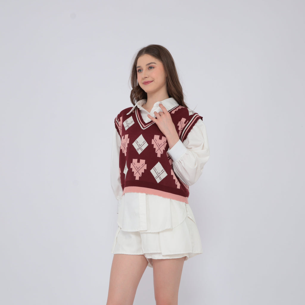 Wynie Lattice Vest Knit