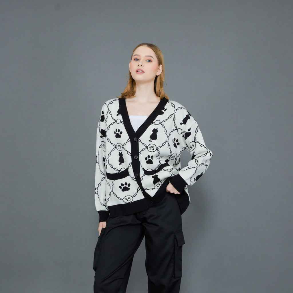 Kitten Paw Knit Cardigan